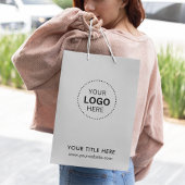 Minimalistische zakelijke moderne cadeautas