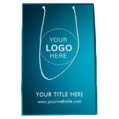 Minimalistische zakelijke moderne cadeautas (Voorkant)