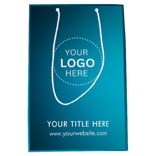 Minimalistische zakelijke moderne cadeautas (Voorkant)