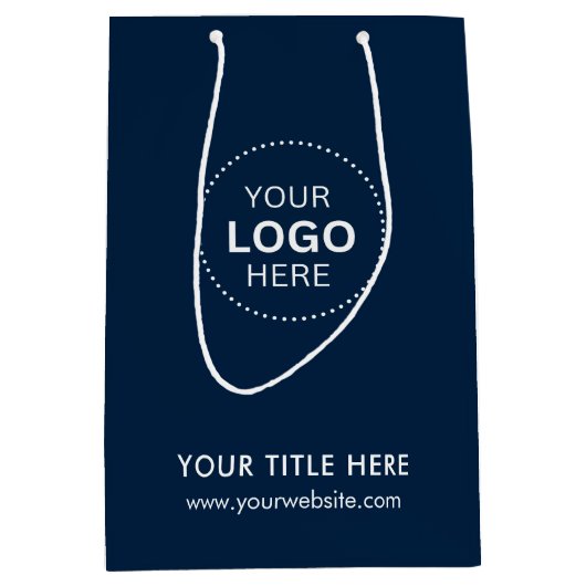 Minimalistische zakelijke moderne cadeautas (Voorkant)