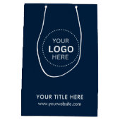 Minimalistische zakelijke moderne cadeautas (Achterkant)