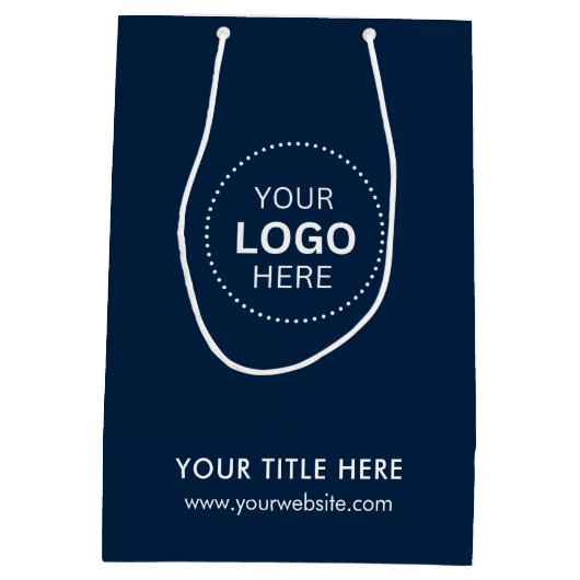 Minimalistische zakelijke moderne cadeautas (Achterkant)