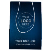 Minimalistische zakelijke moderne cadeautas (Achterkant)