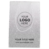 Minimalistische zakelijke moderne cadeautas (Achterkant)