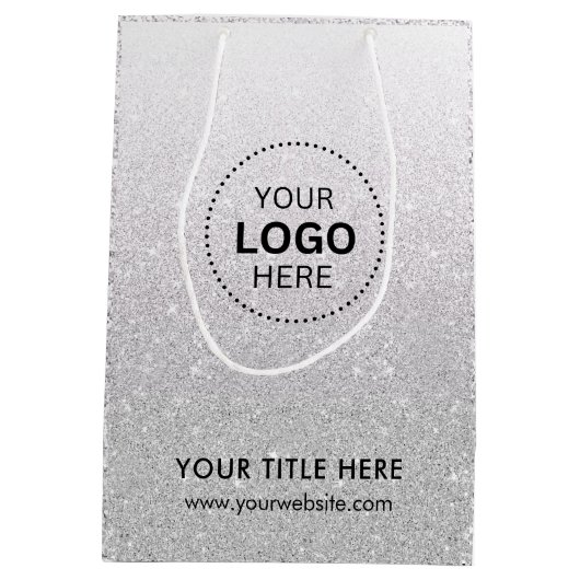 Minimalistische zakelijke moderne cadeautas (Achterkant)