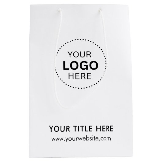 Minimalistische zakelijke moderne cadeautas (Voorkant)