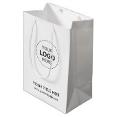 Minimalistische zakelijke moderne cadeautas (Voorkant Gekanteld)