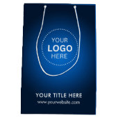 Minimalistische zakelijke moderne cadeautas (Achterkant)