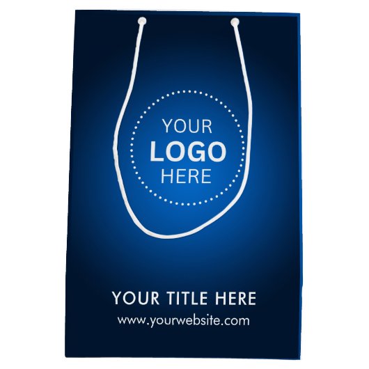 Minimalistische zakelijke moderne cadeautas (Achterkant)