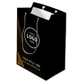 Minimalistische Zakelijke Moderne Cadeautas (Achterkant Gekanteld)