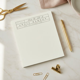 Minimalistische Zakelijke Notitieblok Chique Elega