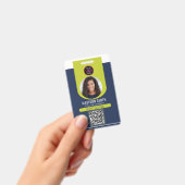 Minimalistische zakelijke QR-code voor medewerkers Badge (Handheld)