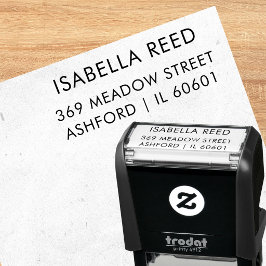 Minimalistische zakelijke retouradresstempel zelfinktende stempel