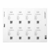 Minimalistische Zakelijke Verzendlabel (Full Sheet)