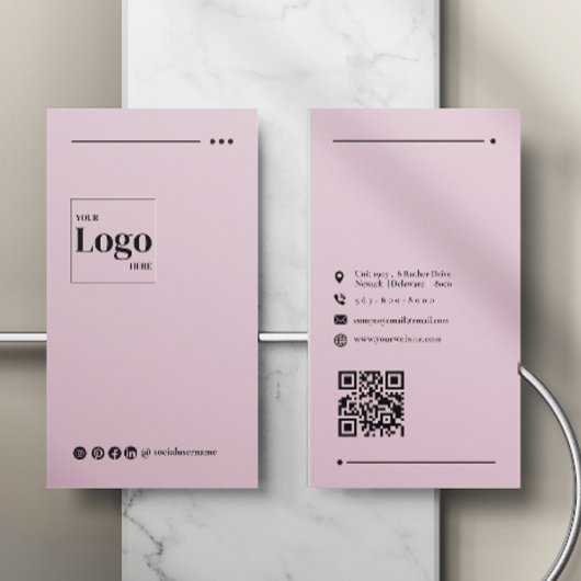 Minimalistische Zakelijke Visitekaart van het Bedr Visitekaartje