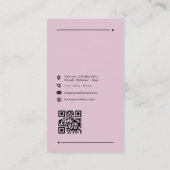 Minimalistische Zakelijke Visitekaart van het Bedr Visitekaartje (Achterkant)