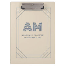 Minimalistische Zandbeige en Leisteenblauwe Monogr