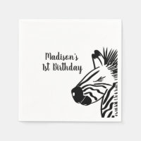 Minimalistische zebra krabbel dierentuin safari fe
