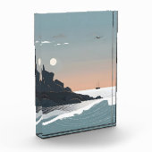 Minimalistische zee kunst fotoblokken (Links)