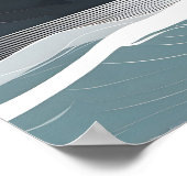 Minimalistische zee kunst poster (Hoek)