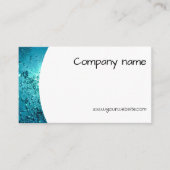 Minimalistische Zee waterfotografie QR Visitekaart Visitekaartje (Voorkant)