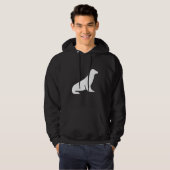 Minimalistische zeeleeuw hoodie (Voorkant volledig)