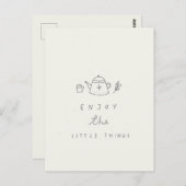 Minimalistische zegen ansichtkaart om van kleine d briefkaart (Voorkant / Achterkant)