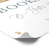 Minimalistische zeilboot boeken en geschenken poster (Hoek)