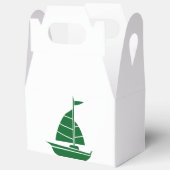 Minimalistische zeilboot gunstbox bedankdoosjes (Open)
