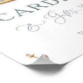 Minimalistische zeilboot Kaarten en geschenken Poster (Hoek)