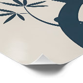 Minimalistische Zen Bamboo Wall Art Perfect Poster (Hoek)