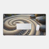 Minimalistische zen Garden Desk Mat (Keyboard & Muis)