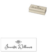 Minimalistische zen Kalligrafie Handtekening Rubberstempel (Gestempeld)