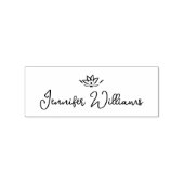 Minimalistische zen Kalligrafie Handtekening Rubberstempel (Afrduk)