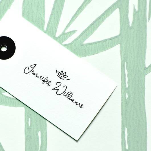 Minimalistische zen Kalligrafie Handtekening Rubberstempel