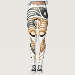 Minimalistische Zen Muziek Godin Geometrisch Abstr Leggings