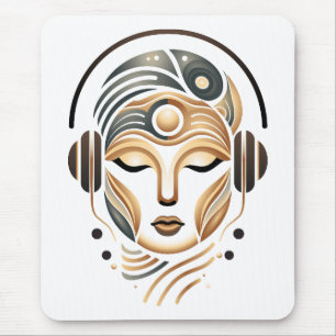 Minimalistische Zen Muziek Godin Geometrisch Abstr Muismat