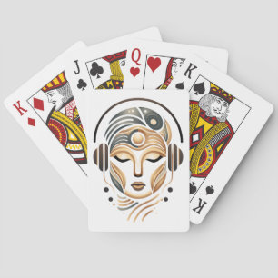 Minimalistische Zen Muziek Godin Geometrisch Abstr Pokerkaarten