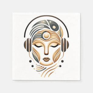 Minimalistische Zen Muziek Godin Geometrisch Abstr Servet