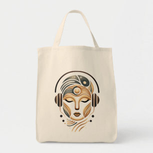 Minimalistische Zen Muziek Godin Geometrisch Abstr Tote Bag