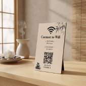 Minimalistische Zen Spa Wifi Wachtwoord Fotoplaat