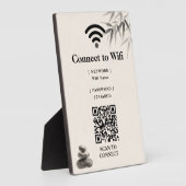 Minimalistische Zen Spa Wifi Wachtwoord Fotoplaat (Zijkant)