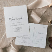 Minimalistische zilver die we hebben verplaatst aankondigingskaart