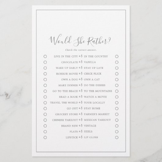 Minimalistische zilver zou ze eerder een spelletje flyer (Voorkant)