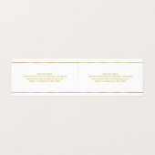 Minimalistische zilveren strepen blauwe tint achte visitekaartje (Binnenkant ongevouwen)