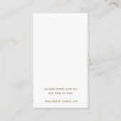 Minimalistische Zilververvormer Bedieningshouder Visitekaartje (Achterkant)