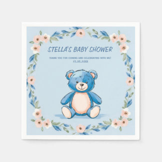 Minimalistische zit teddybeer servet
