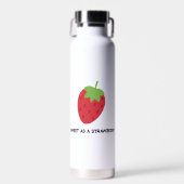 Minimalistische zoete aardbei Waterfles (Voorkant)