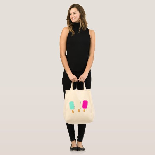 Minimalistische zomer ijs Lollies Tote Bag (Voorkant (model))