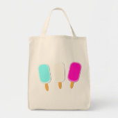 Minimalistische zomer ijs Lollies Tote Bag (Voorkant)